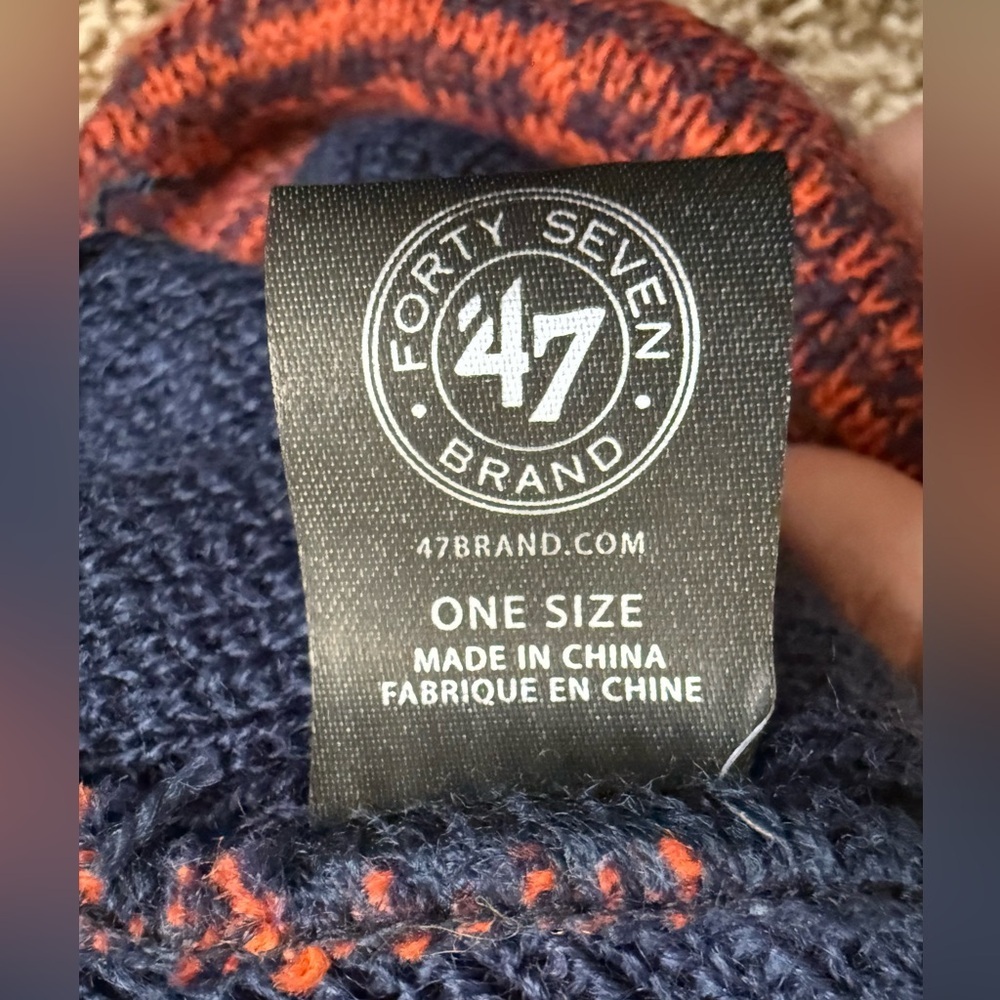 ‘47 Brand Denver Broncos Knit Beanie Pom Hat - Picture 3 of 4